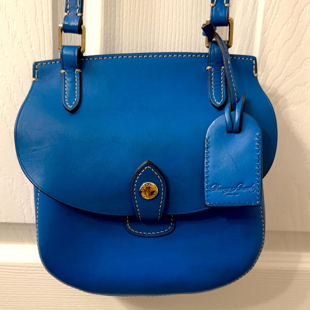 Dooney & Bourke Blue Leather Crossbody Bag - Picture 2 of 9